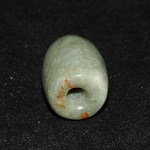 Antike schöne Celadon Jade Perle vermtl. Han Dynastie
